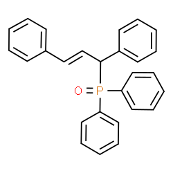 ChemSpider 2D Image | [(2E)-1,3-Diphenyl-2-propen-1-yl](diphenyl)phosphine oxide | C27H23OP