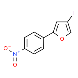 ChemSpider 2D Image | 4-Iodo-2-(4-nitrophenyl)furan | C10H6INO3