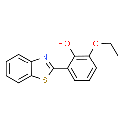 ChemSpider 2D Image | 2-(1,3-Benzothiazol-2-yl)-6-ethoxyphenol | C15H13NO2S