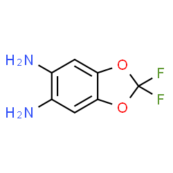 ChemSpider 2D Image | 2,2-Difluoro-1,3-benzodioxole-5,6-diamine | C7H6F2N2O2