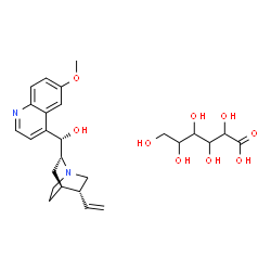 ChemSpider 2D Image | (9S)-6'-Methoxycinchonan-9-ol - hexonic acid (1:1) | C26H36N2O9