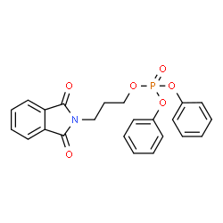 ChemSpider 2D Image | 3-(1,3-Dioxo-1,3-dihydro-2H-isoindol-2-yl)propyl diphenyl phosphate | C23H20NO6P