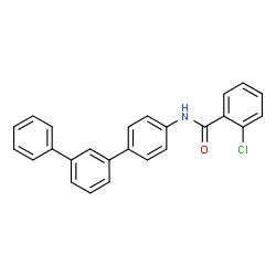ChemSpider 2D Image | 2-Chloro-N-(1,1':3',1''-terphenyl-4-yl)benzamide | C25H18ClNO
