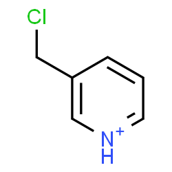 ChemSpider 2D Image | 3-(Chloromethyl)pyridinium | C6H7ClN