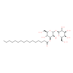 ChemSpider 2D Image | 3-O-Palmitoyl-alpha-D-mannopyranosyl beta-D-galactopyranoside | C28H52O12