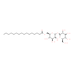 ChemSpider 2D Image | 6-O-Palmitoyl-alpha-D-mannopyranosyl beta-D-glucopyranoside | C28H52O12