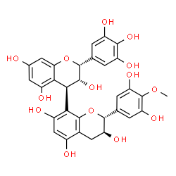 ChemSpider 2D Image | epigallocatechin-(4beta->8)-4'-O-methylgallocatechin | C31H28O14