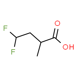 ChemSpider 2D Image | 4,4-Difluoro-2-methylbutanoic acid | C5H8F2O2