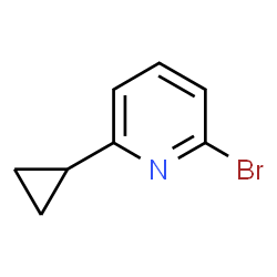 ChemSpider 2D Image | 2-Bromo-6-cyclopropylpyridine | C8H8BrN