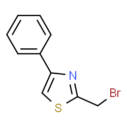 ChemSpider 2D Image | 2-(bromomethyl)-4-phenylthiazole | C10H8BrNS