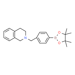 ChemSpider 2D Image | 2-(4-(4,4,5,5-Tetramethyl-1,3,2-dioxaborolan-2-yl)benzyl)-1,2,3,4-tetrahydroisoquinoline | C22H28BNO2