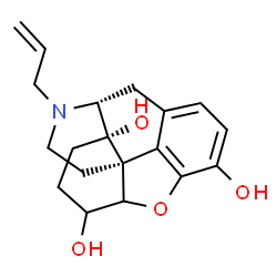ChemSpider 2D Image | 17-Allyl-4,5-epoxymorphinan-3,6,14-triol | C19H23NO4