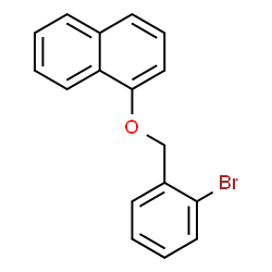 ChemSpider 2D Image | 1-[(2-Bromobenzyl)oxy]naphthalene | C17H13BrO