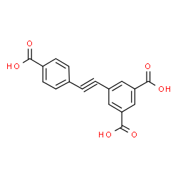 ChemSpider 2D Image | 5-[(4-Carboxyphenyl)ethynyl]isophthalic acid | C17H10O6