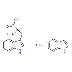 ChemSpider 2D Image | (2S)-2-amino-3-(1H-indol-3-yl)propanoic acid; indole; nitrogen | C19H19N4O2