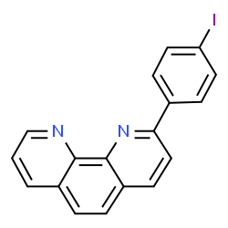 ChemSpider 2D Image | 2-(4-Iodophenyl)-1,10-phenanthroline | C18H11IN2