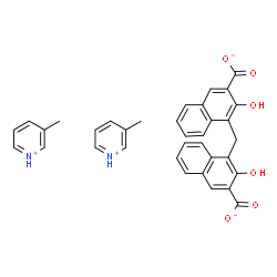 ChemSpider 2D Image | Bis(3-methylpyridinium) 4,4'-methylenebis(3-hydroxy-2-naphthoate) | C35H30N2O6
