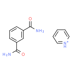 ChemSpider 2D Image | benzene-1,3-dicarboxamide; pyridin-1-ium | C13H14N3O2