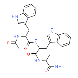 ChemSpider 2D Image | N-Acetyltryptophyltryptophylalaninamide | C27H30N6O4