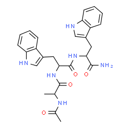 ChemSpider 2D Image | N-Acetylalanyltryptophyltryptophanamide | C27H30N6O4