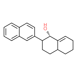 ChemSpider 2D Image | (1S)-1,2,3,4,4a,5,6,7-Octahydro-2,2'-binaphthalen-1-ol | C20H22O