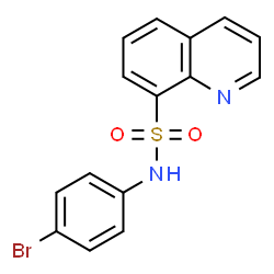 ChemSpider 2D Image | N-(4-Bromophenyl)-8-quinolinesulfonamide | C15H11BrN2O2S
