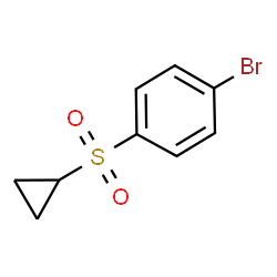 ChemSpider 2D Image | 1-Bromo-4-(cyclopropylsulfonyl)benzene | C9H9BrO2S
