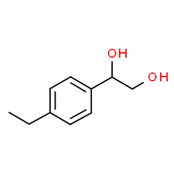 ChemSpider 2D Image | 1-(4-Ethylphenyl)-1,2-ethanediol | C10H14O2