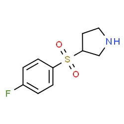 ChemSpider 2D Image | 3-[(4-Fluorophenyl)sulfonyl]pyrrolidine | C10H12FNO2S