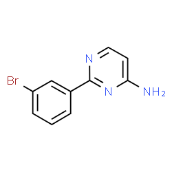 ChemSpider 2D Image | 2-(3-bromophenyl)pyrimidin-4-amine | C10H8BrN3