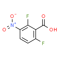 ChemSpider 2D Image | 2,6-Difluoro-3-nitrobenzoic acid | C7H3F2NO4