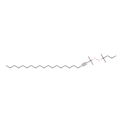 ChemSpider 2D Image | 2-Methyl-2-[(2-methyl-2-pentanyl)peroxy]-3-docosyne | C29H56O2