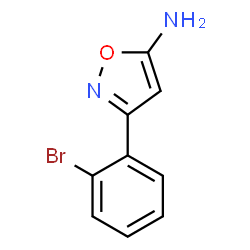 ChemSpider 2D Image | 5-Amino-3-(2-bromophenyl)isoxazole | C9H7BrN2O