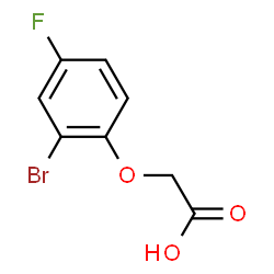 ChemSpider 2D Image | (2-Bromo-4-fluorophenoxy)acetic acid | C8H6BrFO3