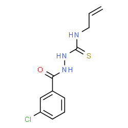 ChemSpider 2D Image | N-Allyl-2-(3-chlorobenzoyl)hydrazinecarbothioamide | C11H12ClN3OS