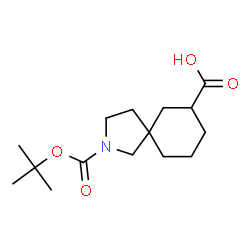 ChemSpider 2D Image | 2-[(tert-butoxy)carbonyl]-2-azaspiro[4.5]decane-7-carboxylic acid | C15H25NO4