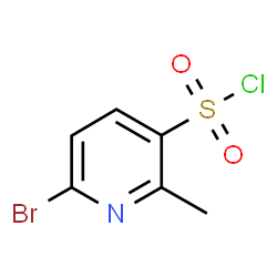 ChemSpider 2D Image | 6-Bromo-2-methyl-3-pyridinesulfonyl chloride | C6H5BrClNO2S