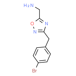 ChemSpider 2D Image | [3-(4-Bromobenzyl)-1,2,4-oxadiazol-5-yl]methanamine | C10H10BrN3O
