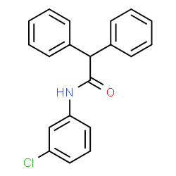 ChemSpider 2D Image | N-(3-Chlorophenyl)-2,2-diphenylacetamide | C20H16ClNO