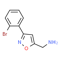 ChemSpider 2D Image | 3-(2-bromophenyl)-5-Isoxazolemethanamine | C10H9BrN2O