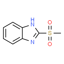 ChemSpider 2D Image | 2-(Methylsulfonyl)-1H-benzimidazole | C8H8N2O2S