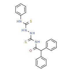 ChemSpider 2D Image | 2,2-Diphenyl-N-{[2-(phenylcarbamothioyl)hydrazino]carbonothioyl}acetamide | C22H20N4OS2