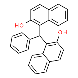 ChemSpider 2D Image | 1,1'-(Phenylmethylene)di(2-naphthol) | C27H20O2