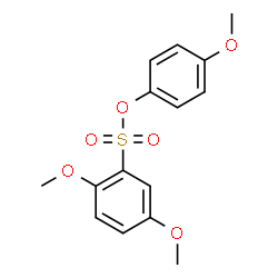 ChemSpider 2D Image | 4-Methoxyphenyl 2,5-dimethoxybenzenesulfonate | C15H16O6S