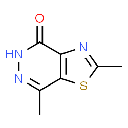 ChemSpider 2D Image | 2,7-Dimethyl[1,3]thiazolo[4,5-d]pyridazin-4(5H)-one | C7H7N3OS