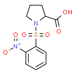 ChemSpider 2D Image | 1-[(2-Nitrophenyl)sulfonyl]proline | C11H12N2O6S