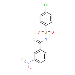 ChemSpider 2D Image | N-[(4-Chlorophenyl)sulfonyl]-3-nitrobenzamide | C13H9ClN2O5S
