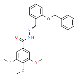 ChemSpider 2D Image | N'-[2-(Benzyloxy)benzylidene]-3,4,5-trimethoxybenzohydrazide | C24H24N2O5