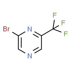 ChemSpider 2D Image | 2-Bromo-6-trifluoromethylpyrazine | C5H2BrF3N2
