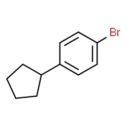 ChemSpider 2D Image | 1-Bromo-4-cyclopentylbenzene | C11H13Br